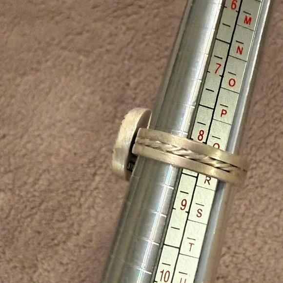 Number 8 Mine Turquoise Silver Ring - Picture 8 of 9